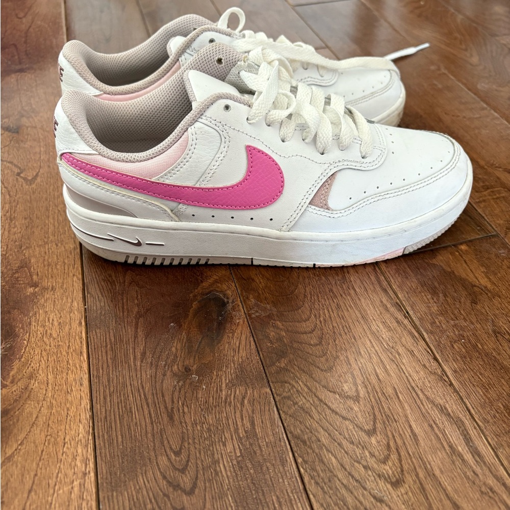 Air Force 1 with pink swoosh